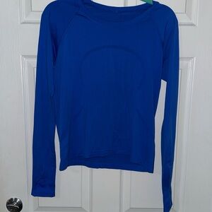 Lulu lemon, swiftly tech long-sleeve, size 10, blazer blue tone, great condition